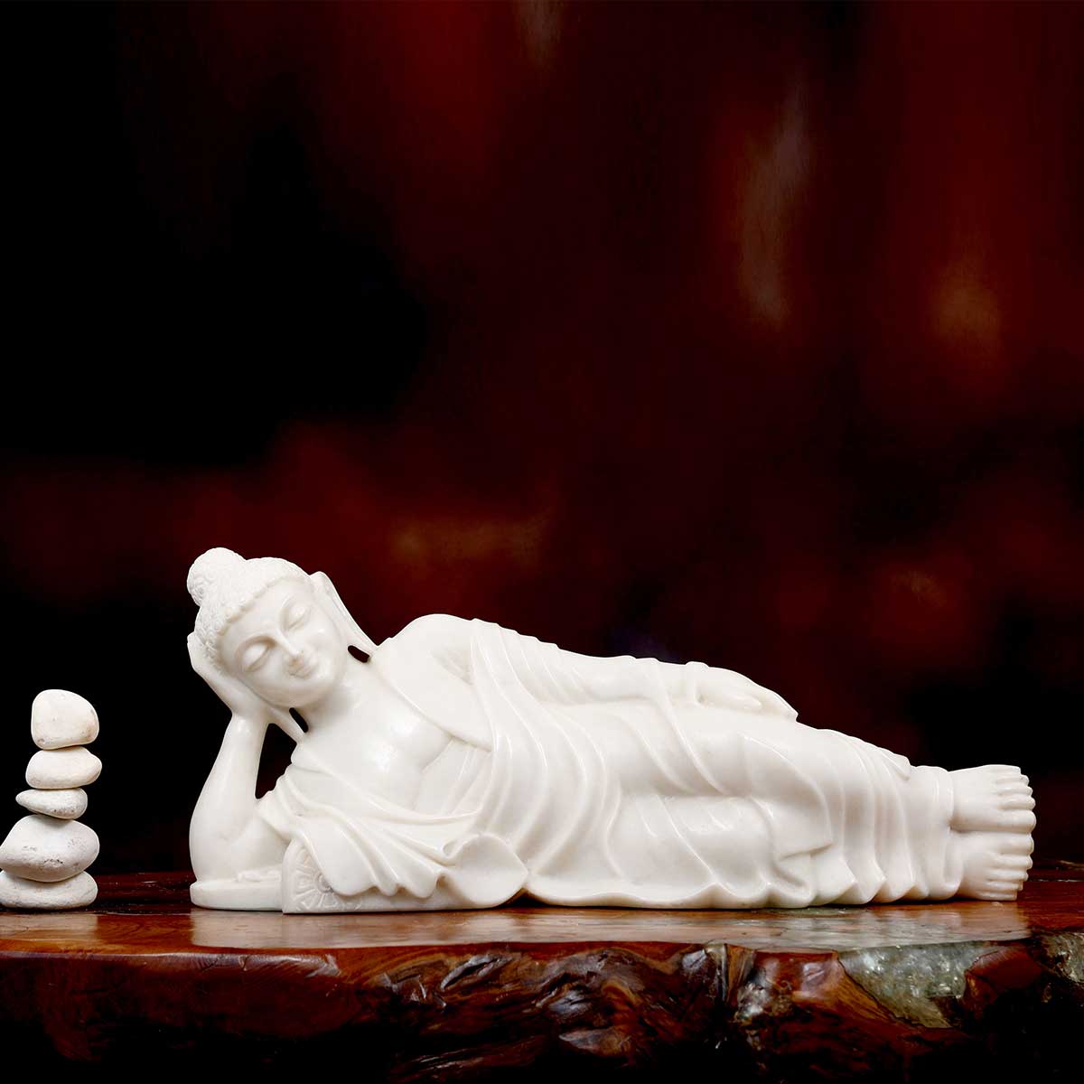 Sleeping Buddha Marble Statue